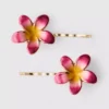 2-pakning med blomsterformede hårspenner