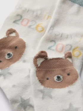 2-pakning med «Born in 2026»-sokker
