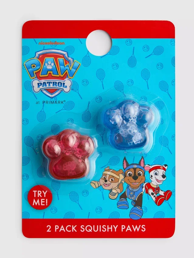 2-pakning med myke Paw Patrol-leker