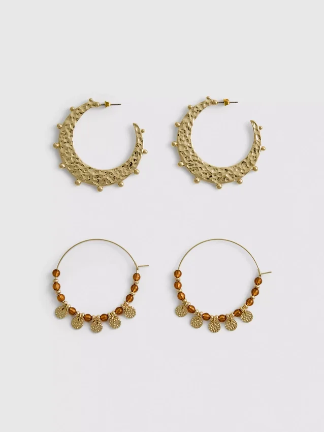 2-pakning med Paula Echevarría boho-ringer