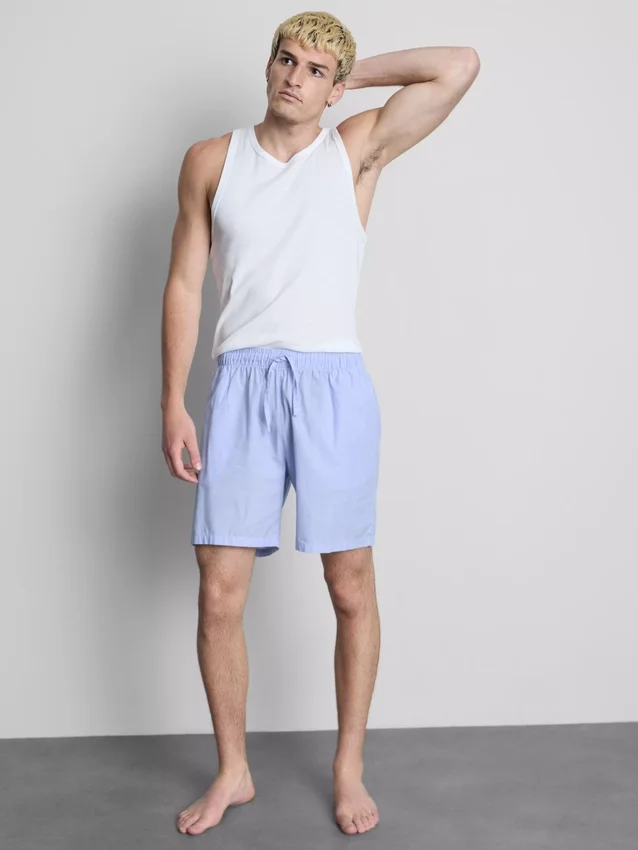 2-pakning med vevde shorts