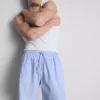 2-pakning med vevde shorts
