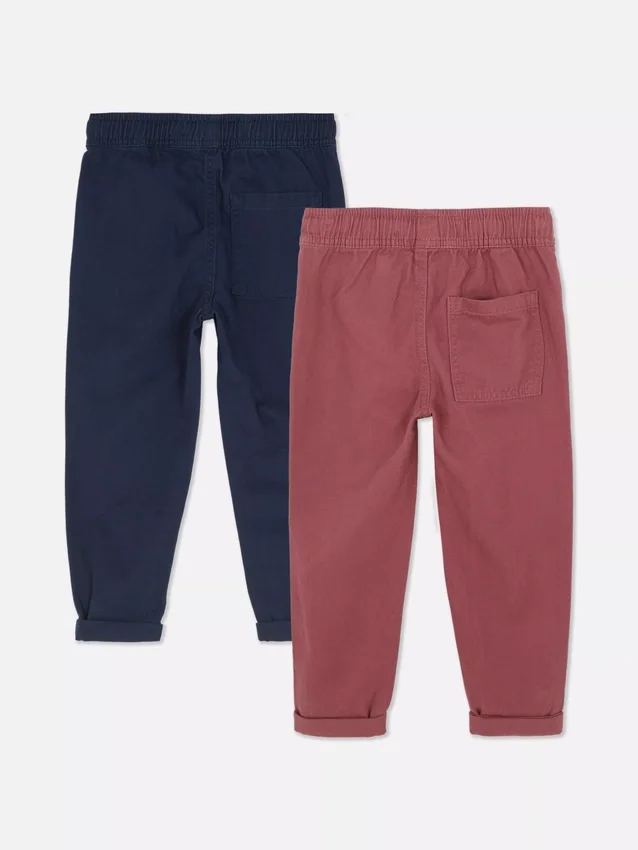 2-pakning twillbukser