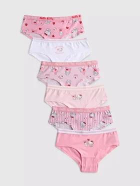 3–15 år | 6-pakning Hello Kitty hipster-truser
