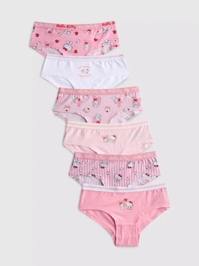 3–15 år | 6-pakning Hello Kitty hipster-truser