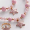 3-delers smykkesett med sjøstjerne-charms