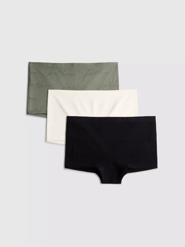 3-pakk «Love to Lounge»-boyshorts