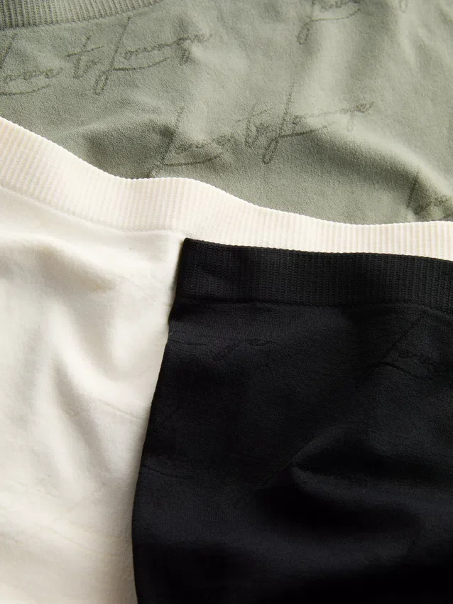 3-pakk «Love to Lounge»-boyshorts