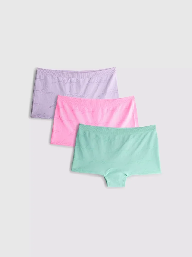 3-pakk sømløse «Love to Lounge»-boyshorts