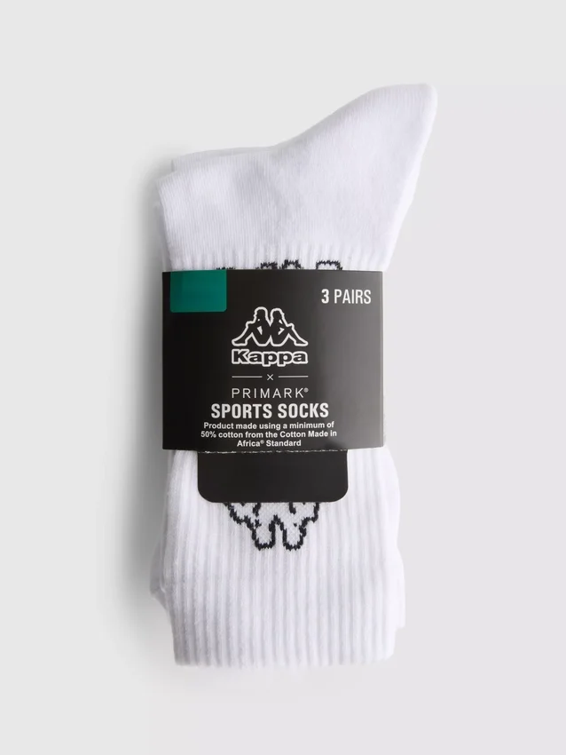 3-pakning Kappa x Primark sportsokker