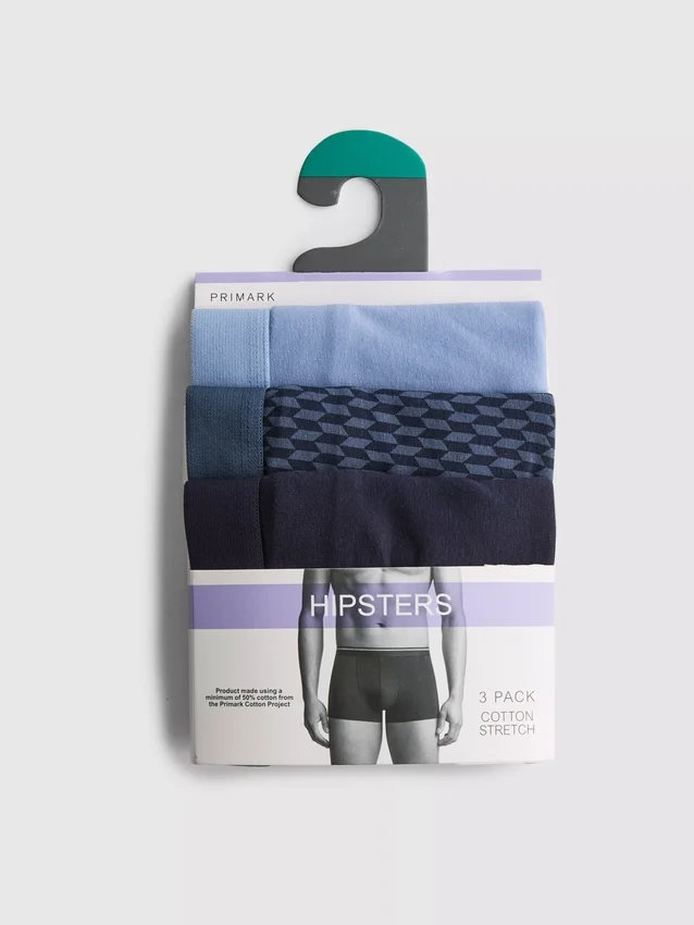 3-pakning med boxershorts