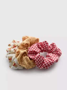 3-pakning med Disney-scrunchies med Winnie the Pooh-motiv