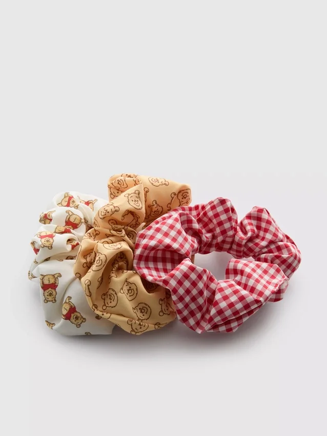3-pakning med Disney-scrunchies med Winnie the Pooh-motiv