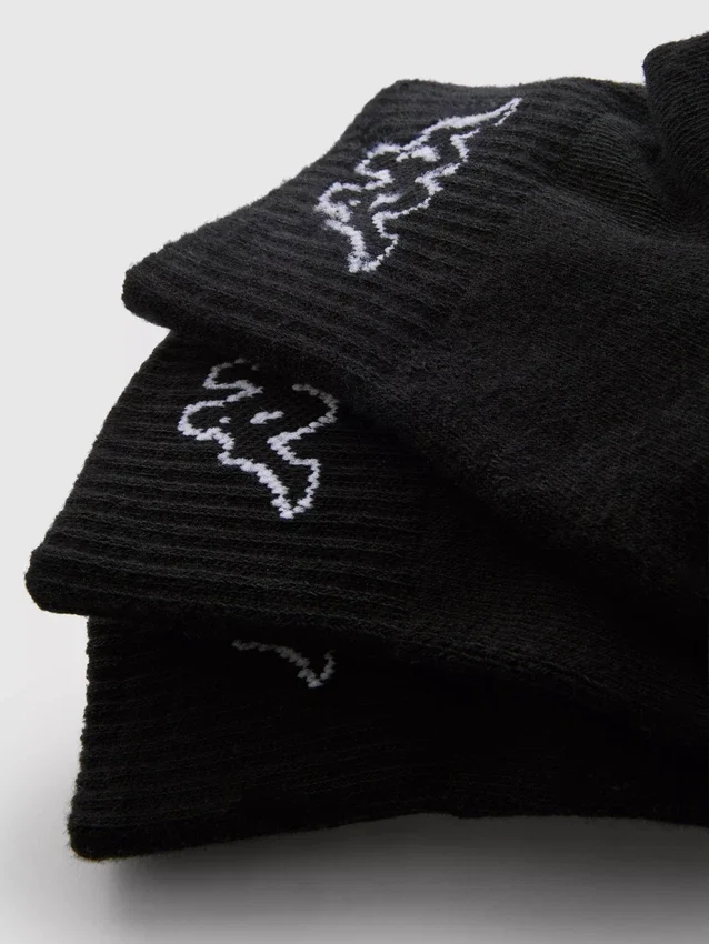 3-pakning med Kappa x Primark kvartlange sokker
