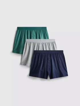 3-pakning med løstsittende boxershorts