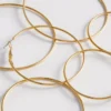 3-pakning med store hoop-øreringer