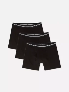 3-pakning med stripete boxershorts