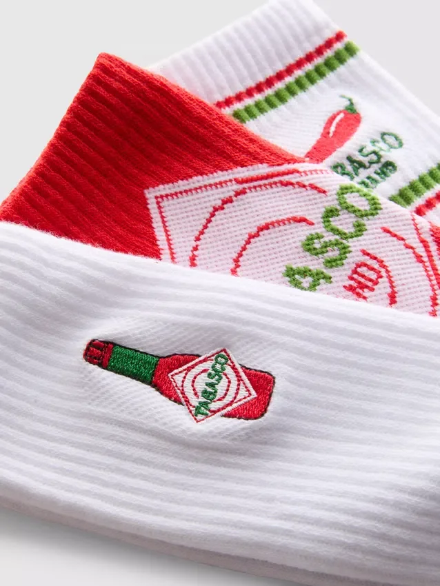 3-pakning med Tabasco-sokker