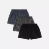 3-pakning med vevde boxershorts