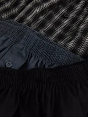 3-pakning med vevde boxershorts