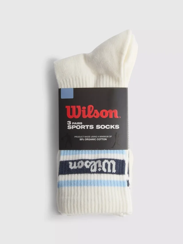 3-pakning med Wilson Sports-sokker