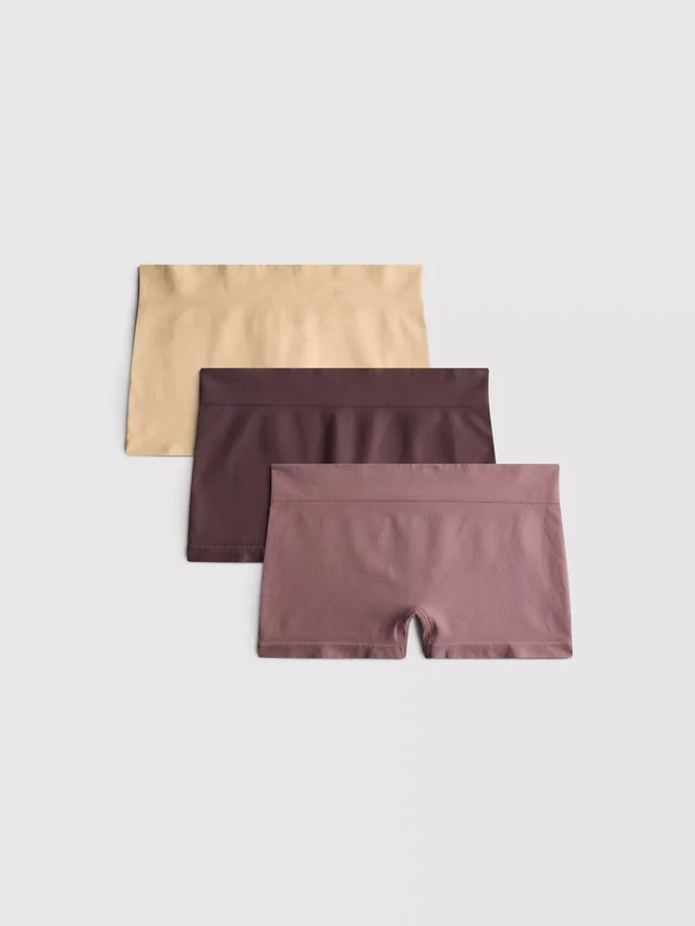 3-pakning sømløse boyshorts