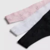 3-pakning sømløse jacquard-tangaer