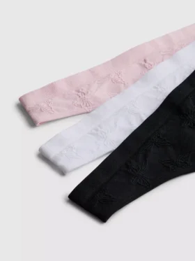 3-pakning sømløse jacquard-tangaer