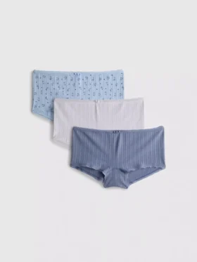 3-pakning sømløse mini-boyshorts