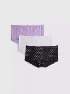 3-pakning sømløse mini-boyshorts