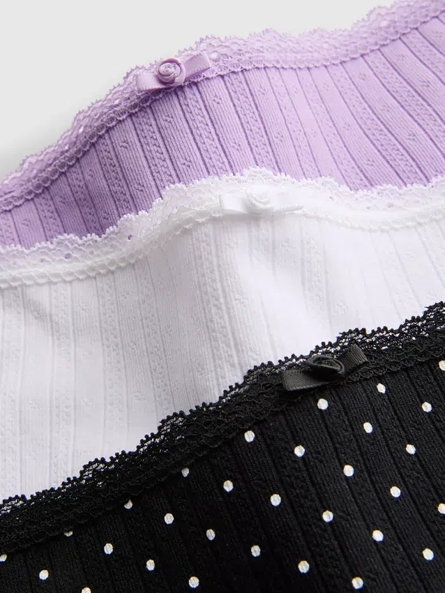 3-pakning sømløse mini-boyshorts