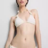 3D-blomstret trekantet bikinitopp
