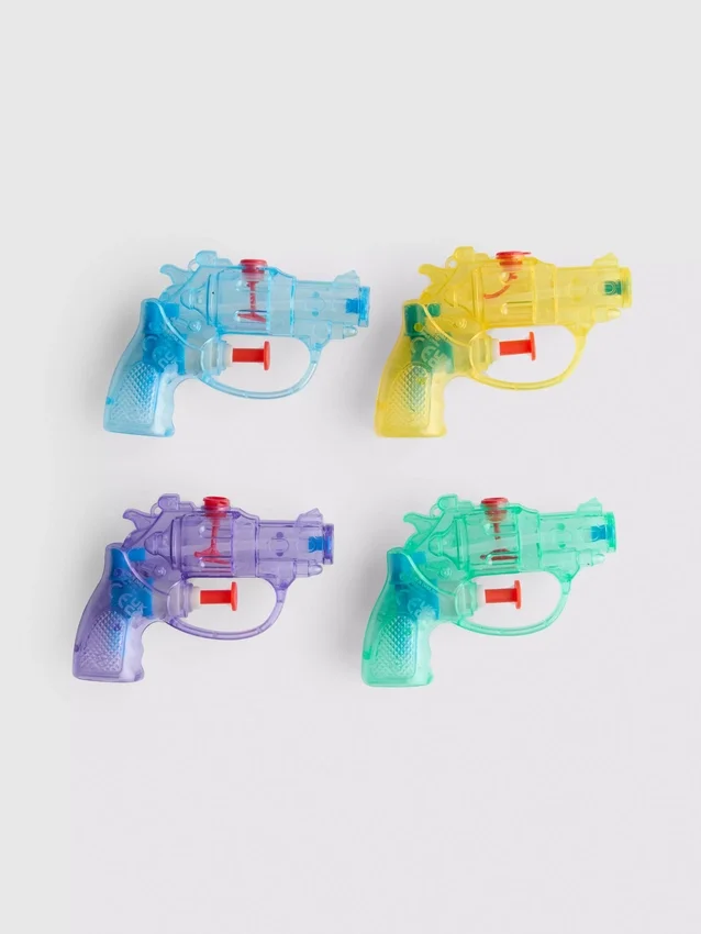 4-pakk med mini-vannpistoler