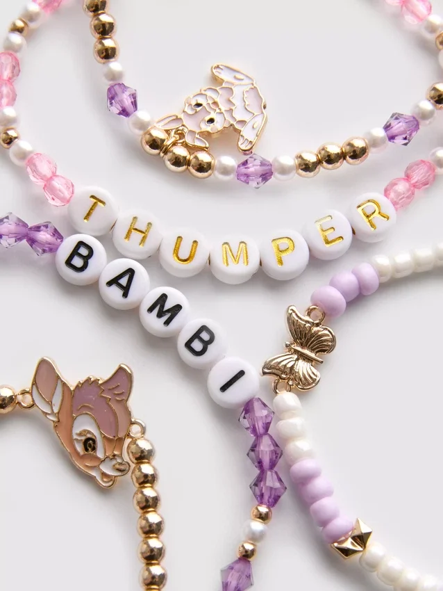4-pakning med Disney-armbånd med Bambi-motiv