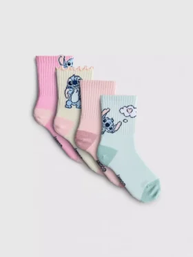 4-pakning med Disney's Stitch ankelsokker