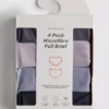 4-pakning med høye truser i mikrofiber