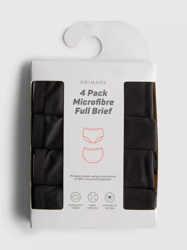 4-pakning med mikrofiber-truser