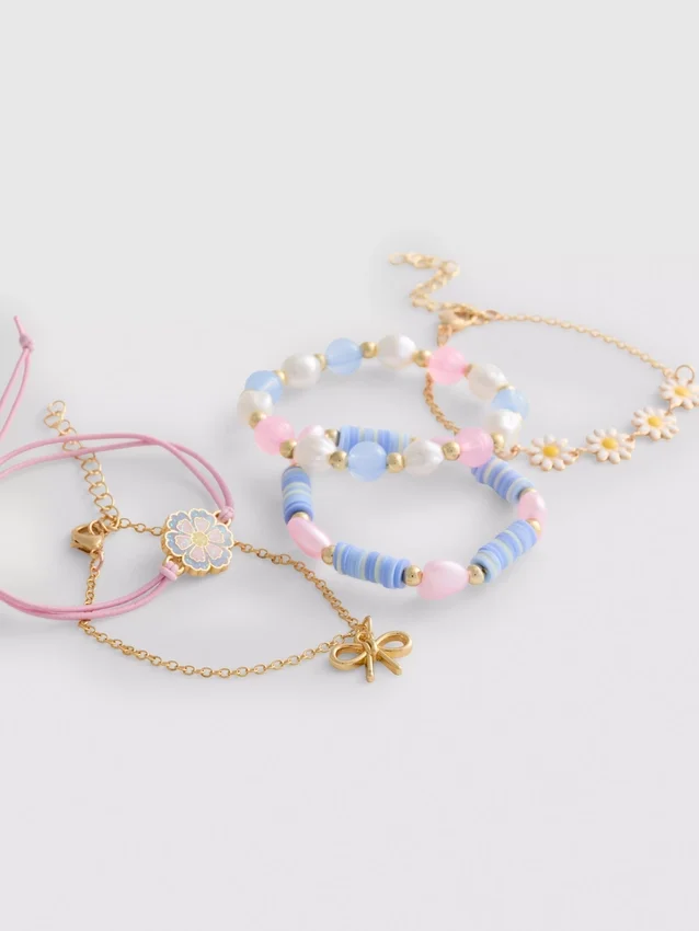 5-pakning med armbånd med morsomme motiver