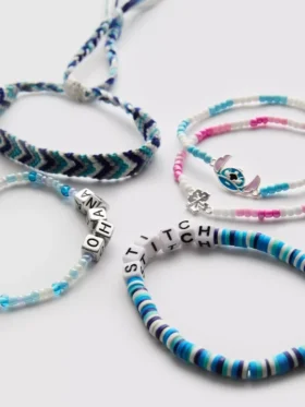 5-pakning med Disney Stitch-armbåndsett