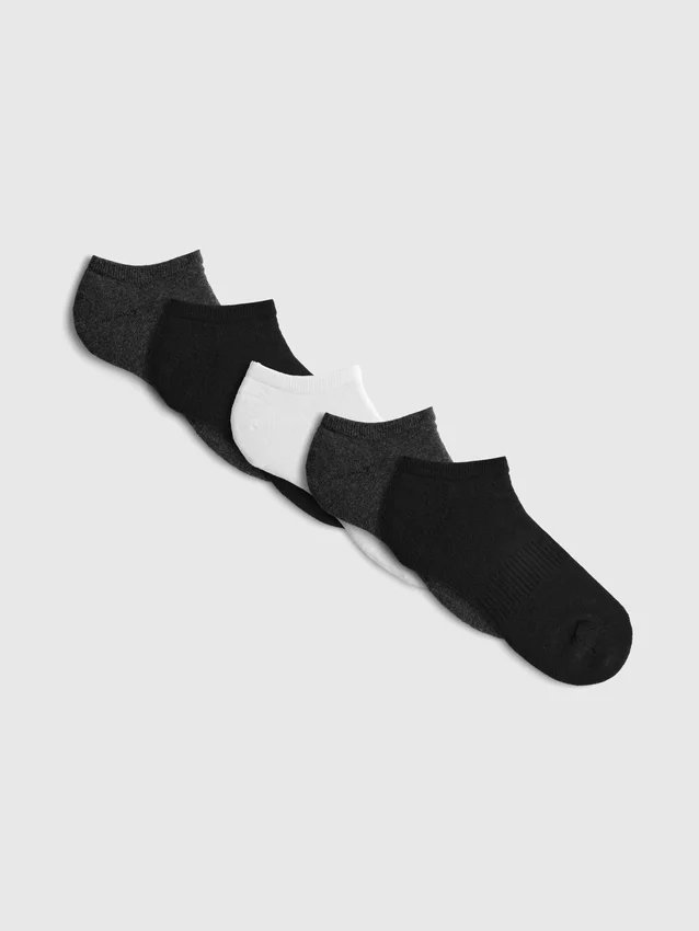 5-pakning med frottésokker for Sneakers