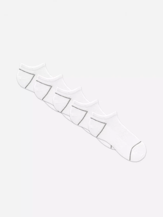 5-pakning med frottésokker for Sneakers