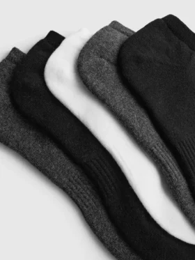 5-pakning med frottésokker for Sneakers