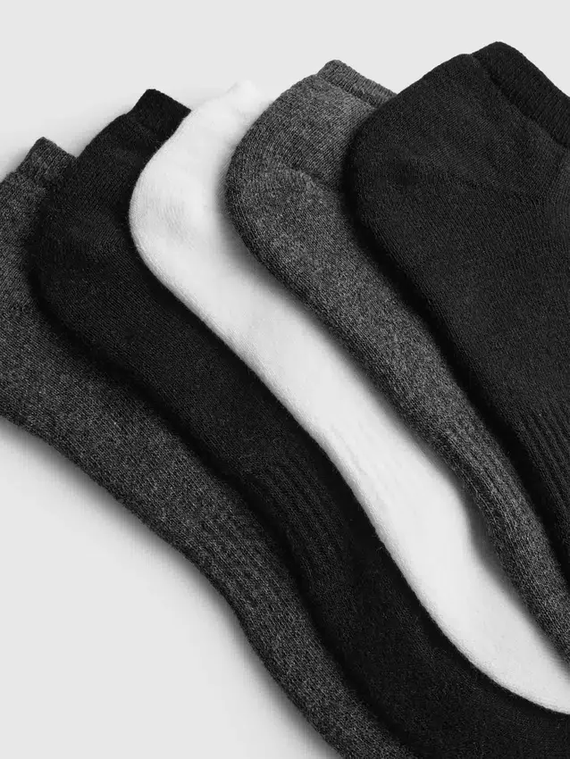 5-pakning med frottésokker for Sneakers