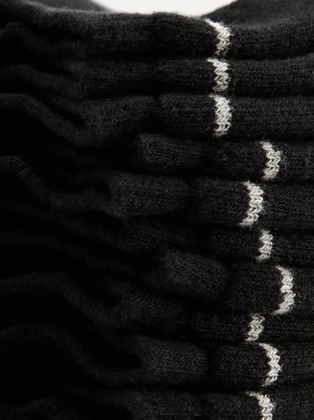 5-pakning med frottésokker for Sneakers