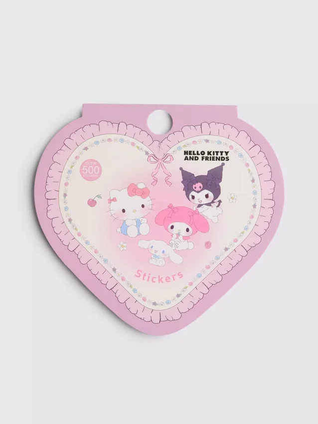 500-pakning med Hello Kitty og Cinnamoroll-klistremerker