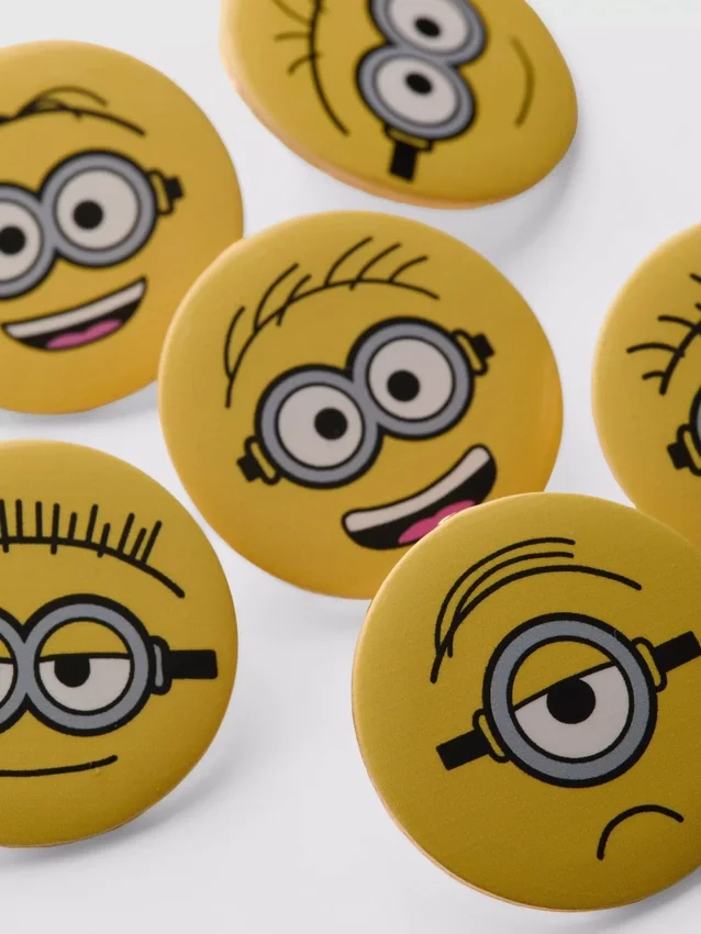 6-pakk med Minions-knapper