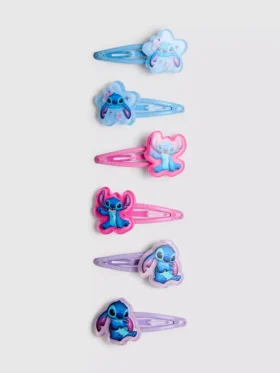6-pakning med Disney-Stitch-hårspenner