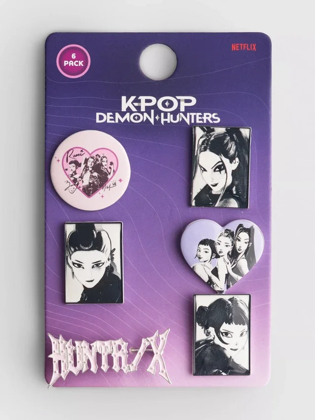 6-pakning med K-pop «Demon Hunters»-merker
