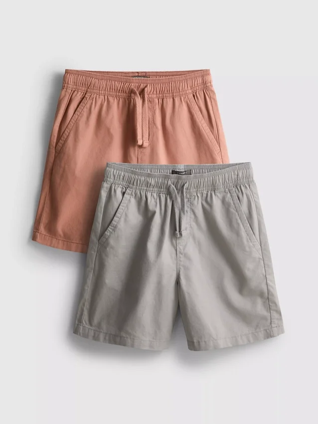 7–15 år | 2-pakk shorts med snøring