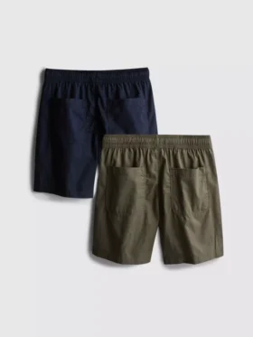 7–15 år | 2-pakk shorts med snøring